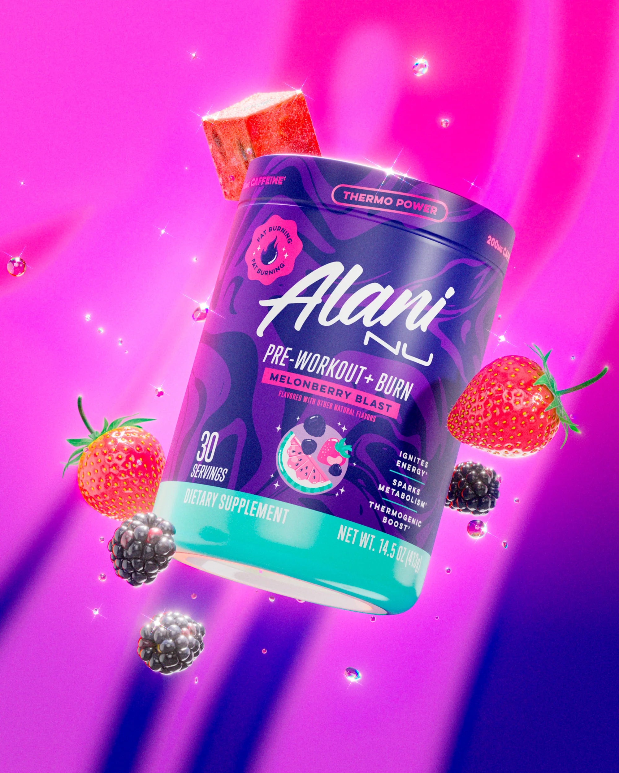 Pre-Workout+ Burn - Melonberry Blast - Image 2